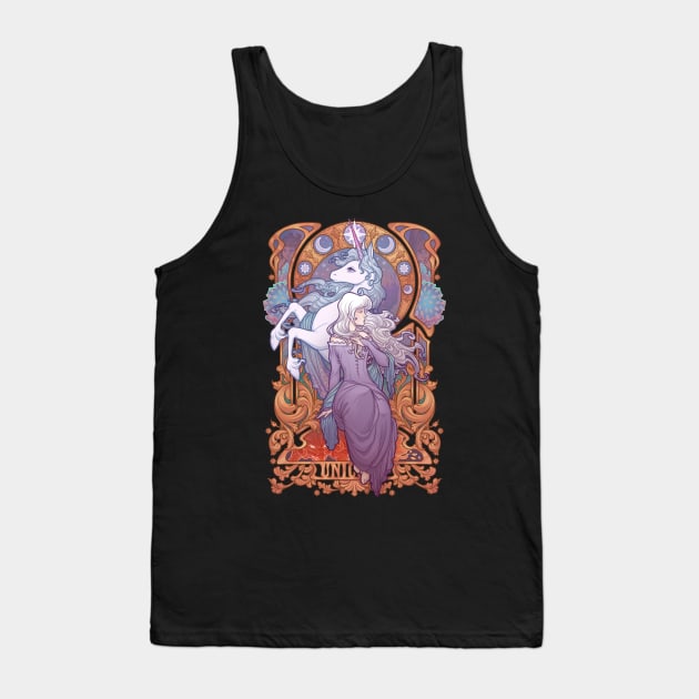 Lady Amalthea - The Last Unicorn Tank Top by Medusa Dollmaker